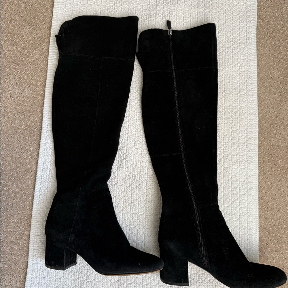 Franco Sarto Black Over the Knee Boots